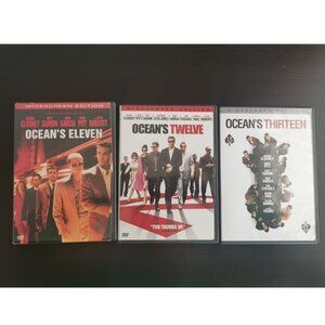 Set Of 3, Ocean’s Eleven, Twelve & Thirteen, George Clooney Mat Damon Brad Pitt
